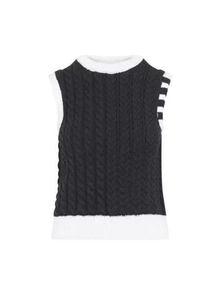 Sweter Thom Browne wełniany szary