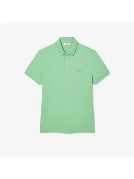Lacoste Koszulka Polo Paris Stretch Piqué Regular Fit zielona