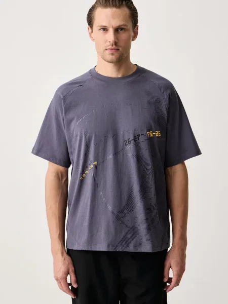 Puma t-shirt ανδρικό με μωβ