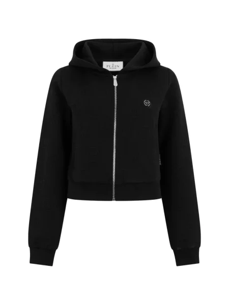 Hanorac cu glugă Philipp Plein cu autograf negru