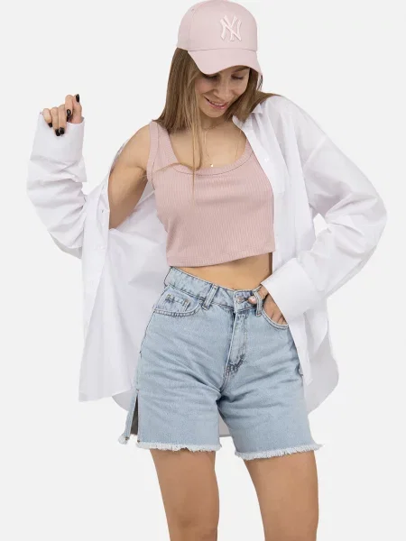 Топ YUKI пудра бавовна/поліестер