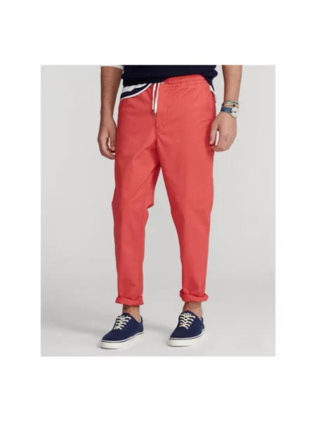 Spodnie Polo Ralph Lauren czerwone
