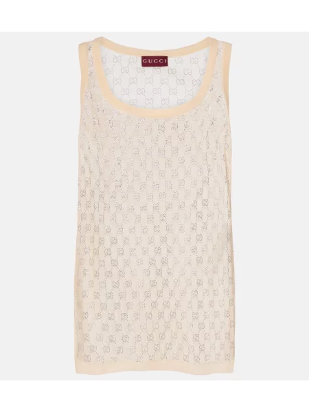 Svilen top Gucci roza