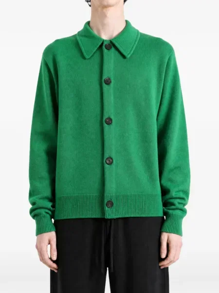 Gulerat cardigan Auralee verde