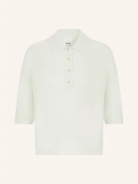 Allude Dzianinowa Koszulka Polo Z Kaszmiru gruen
