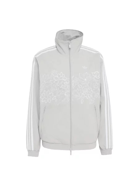 ADIDAS ORIGINALS Prijelazna jakna Firebird svijetlosiva bijela