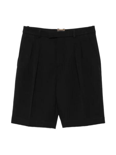Bermudy Saint Laurent wełniane biznesowe czarne