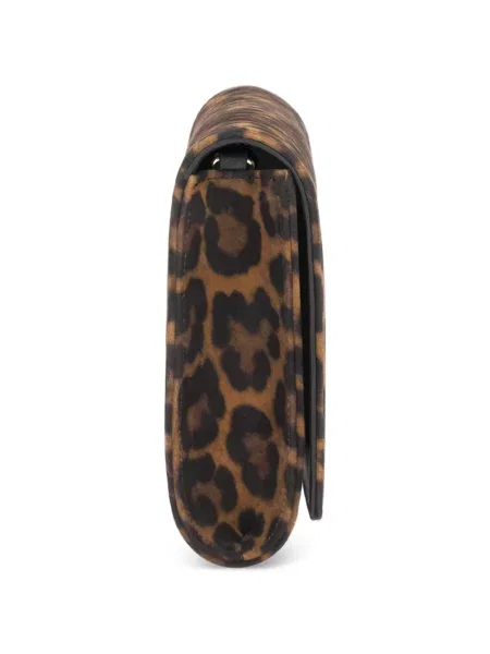 Geantă plic Gianvito Rossi cu imagine cu model leopard maro