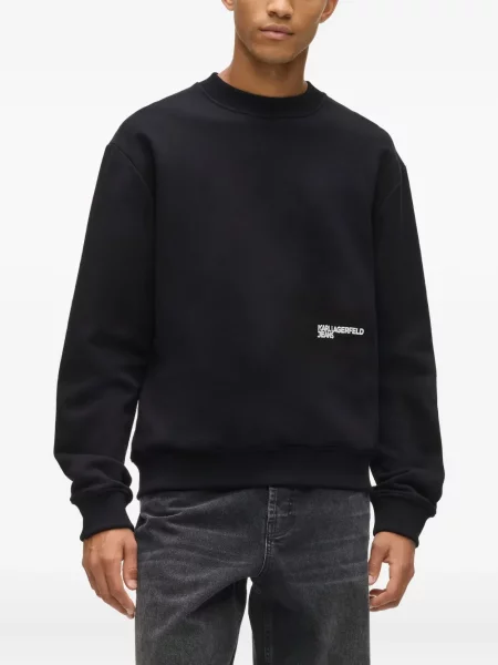 Hanorac Karl Lagerfeld Jeans cu imagine negru