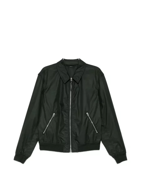 Gulerat geacă Tom Ford din țesătură twill verde