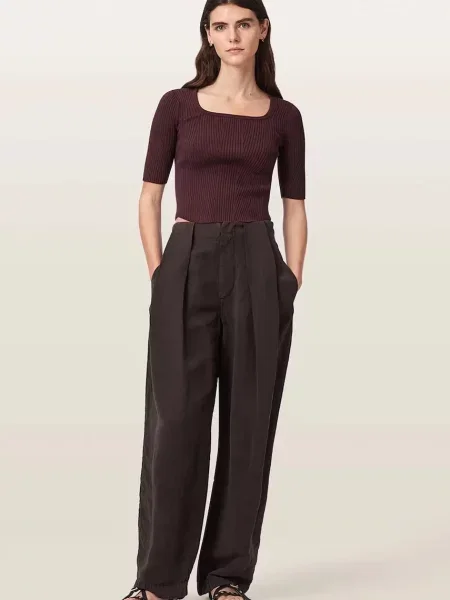 Top Allsaints czerwony