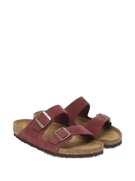 Sandale Birkenstock din piele de căprioară maro