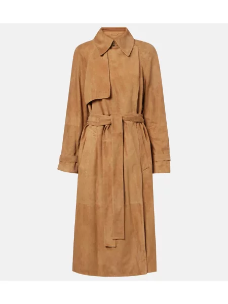 Trenčkot Proenza Schouler iz semiša bež
