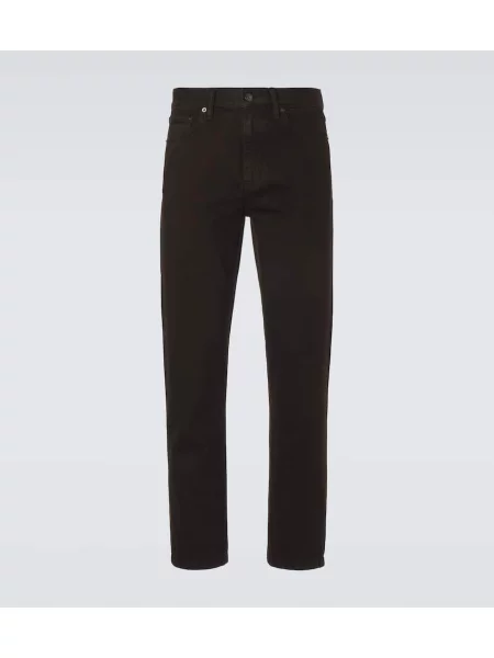 Ravne kavbojke Zegna rjava