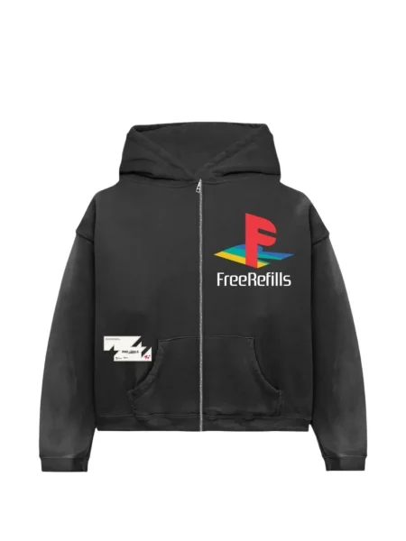 Hanorac cu glugă Free Refills negru