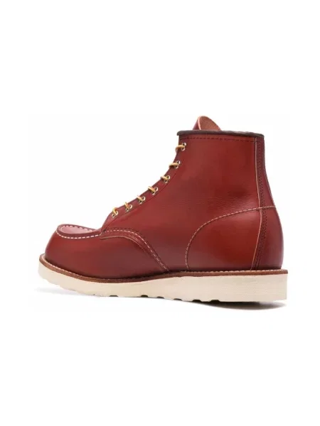 Botki Red Wing Shoes skórzane biznesowe czerwone