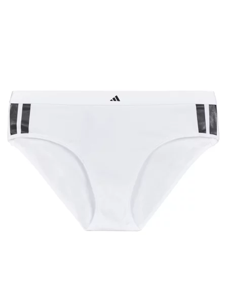 Hlačke Adidas s črtami bela