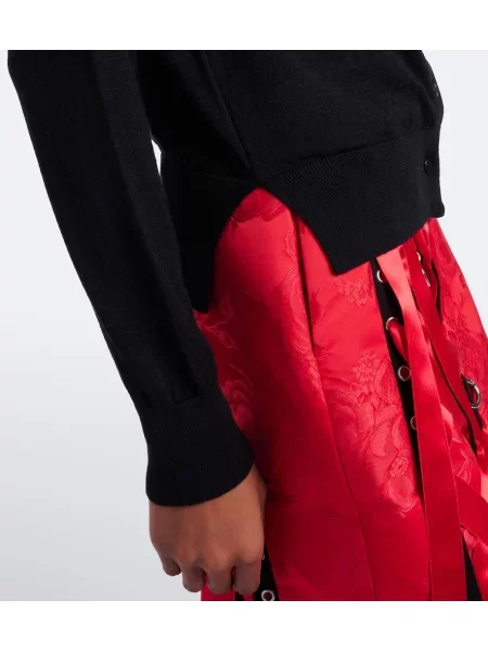 Cardigan Simone Rocha de lână negru