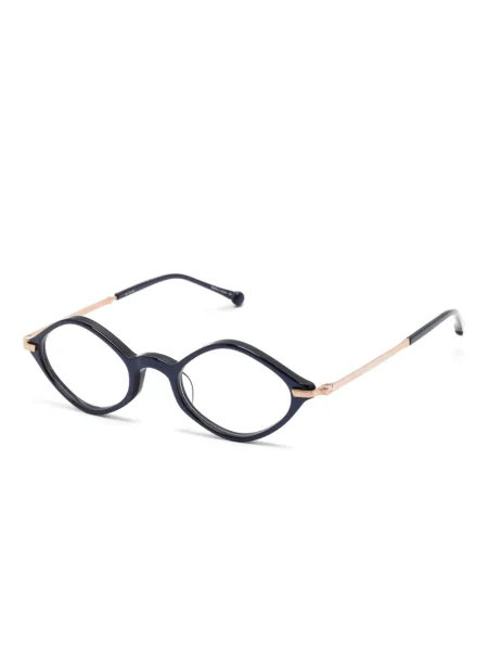 Ochelari de soare Matsuda cu imprimeu geometric albastru