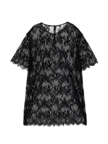 Tricou Jnby din dantelă negru