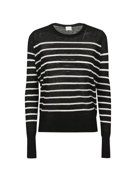 Pulover C.t.plage cu dungi negru