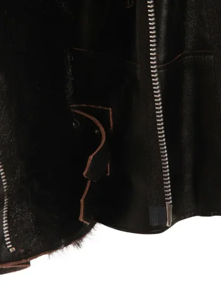 Geanta de piele Sacai negru