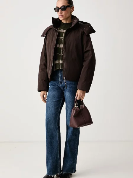 Tommy Hilfiger kratka jakna za žene smeđa