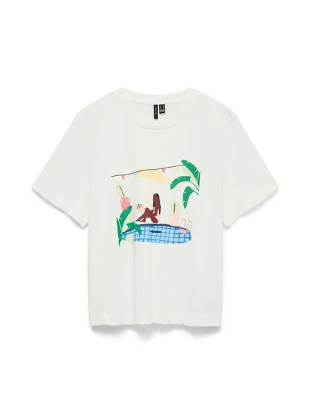 Vero Moda Tricou Emily alb