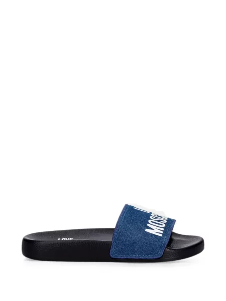 Papuci Love Moschino cu imagine albastru