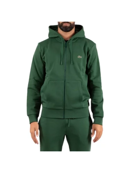 Bluza rozpinana Lacoste zielona