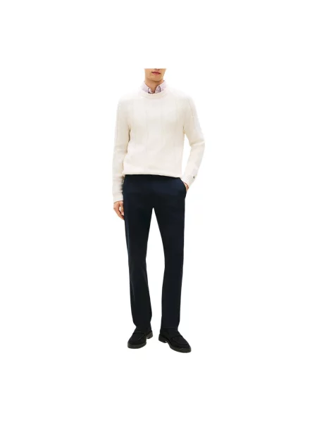 Pantaloni Tommy Hilfiger tricotate albastru