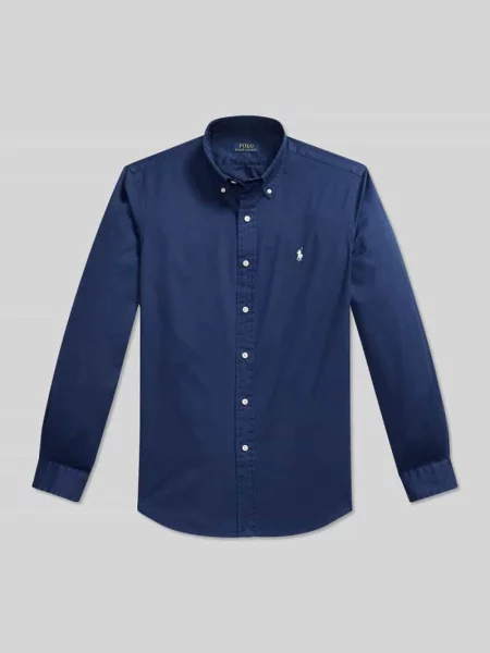 Koszula casualowa o kroju regular fit z czystej bawełny Polo Ralph Lauren niebieska