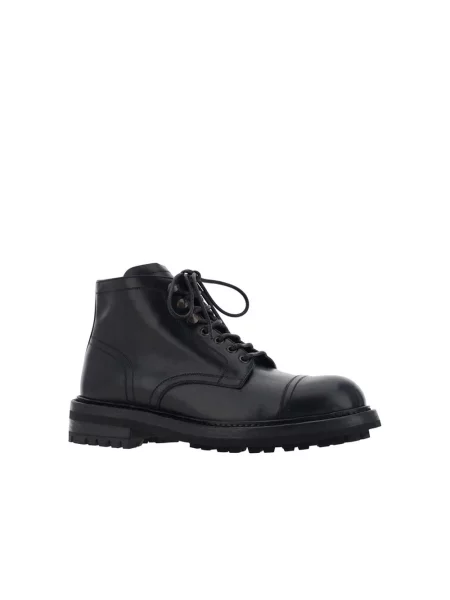 Botki Dolce And Gabbana skórzane czarne