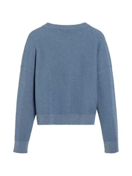 Sweter dziecięcy Brunello Cucinelli niebieski