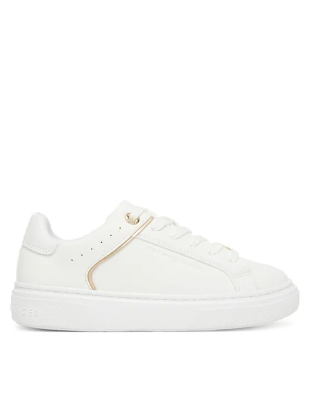 Tommy Hilfiger Сникърси Low Cut Lace Up Sneaker D бял