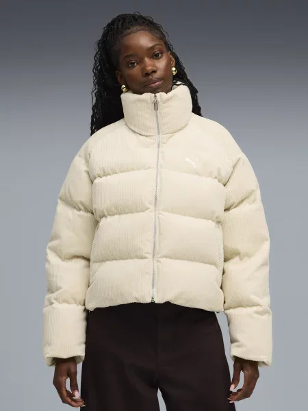 Зимова куртка PUMA CORDUROY PUFFER бежевий