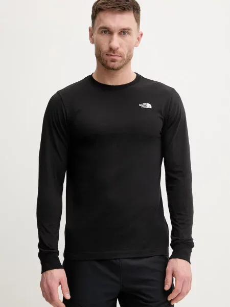 Tricou mânecă lungă The North Face negru