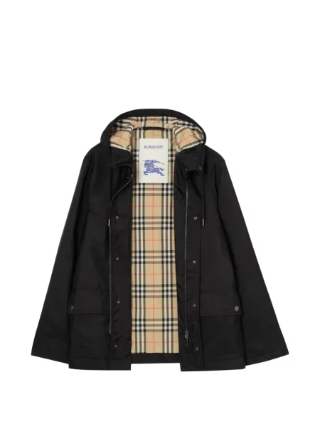 Geacă Burberry cu glugă negru