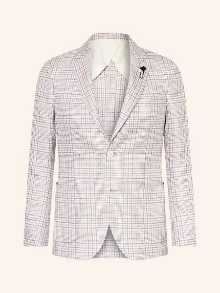 Lardini Marynarka Regular Fit Z Lnem beige beżowa