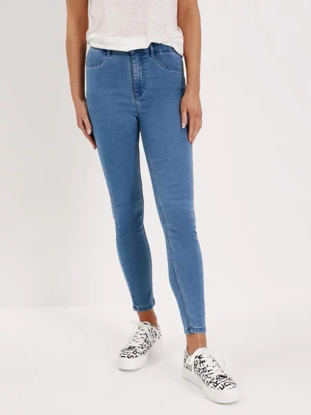 Скіні джинси DIVERSE Tegmen Ii бавовна/поліестер/еластан блакитний