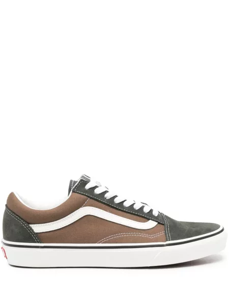 Sneakerși Vans Old Skool din piele de căprioară maro