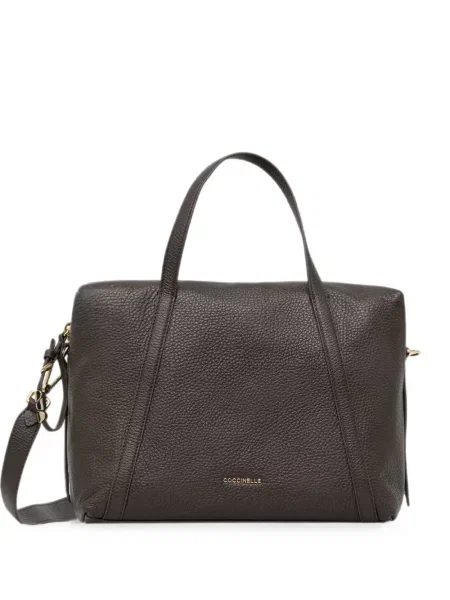 Geantă shopper Coccinelle din piele maro