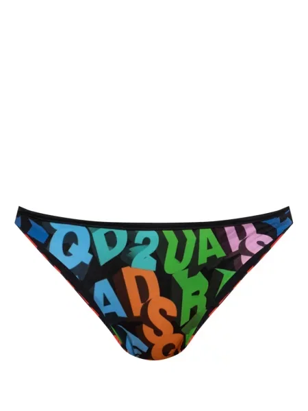 Bikini Dsquared2 cu imagine negru