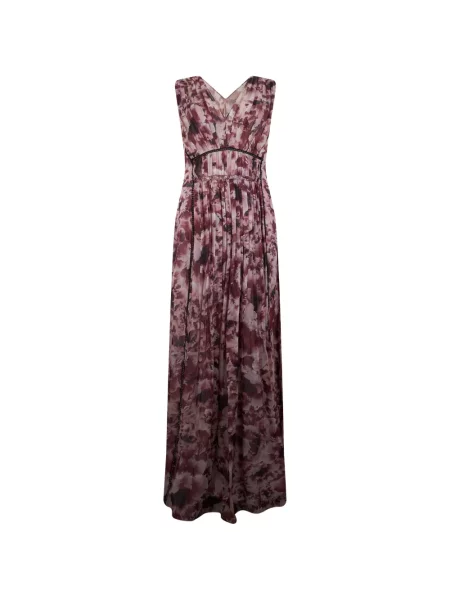 Rochie maxi Alberta Ferretti cu model floral cu imagine violet