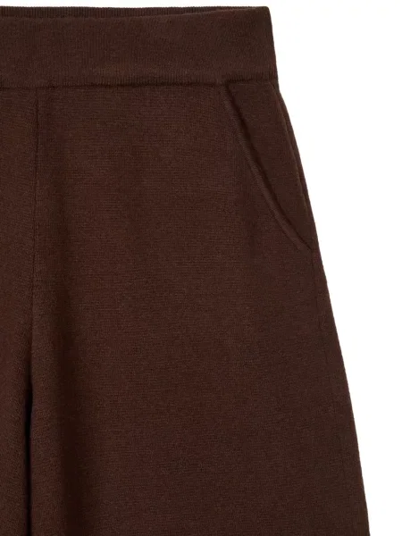Pantaloni Tomboy tricotate maro