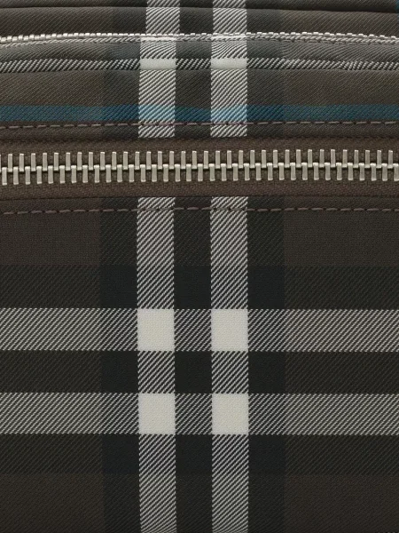 Καρό τσάντα χιαστί Burberry καφέ