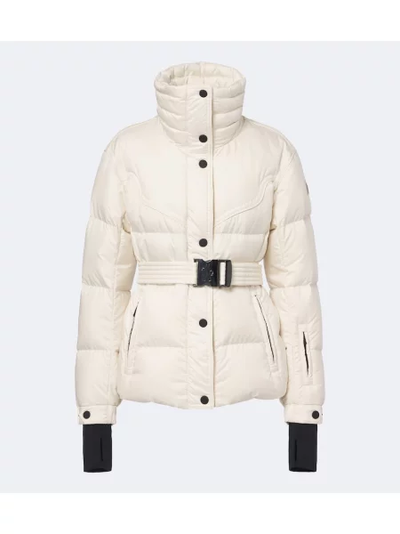 Cu centură geacă de schi Moncler Grenoble alb
