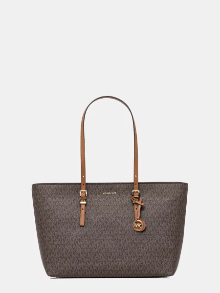 Torebka Michael Kors z logo brązowa