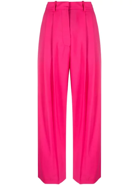 Pantaloni Alysi plisate roz