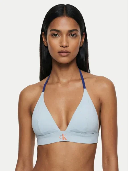 Calvin Klein Swimwear Bikini partea de sus albastru